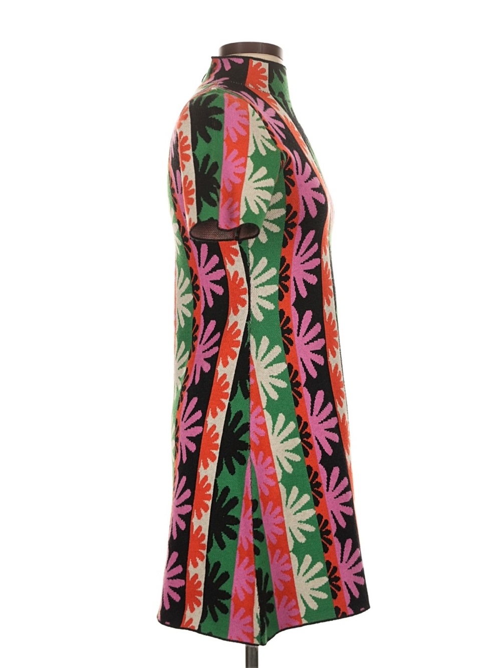Anthropologie Multicolor Floral Stripe Knit Dress - Picture 3 of 5